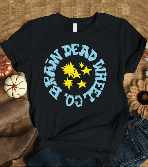 T-Shirt: Brain Dead Wheel Co Bold Stars T-Shirt Brain Dead Wheel Co Bold Stars T-Shirt