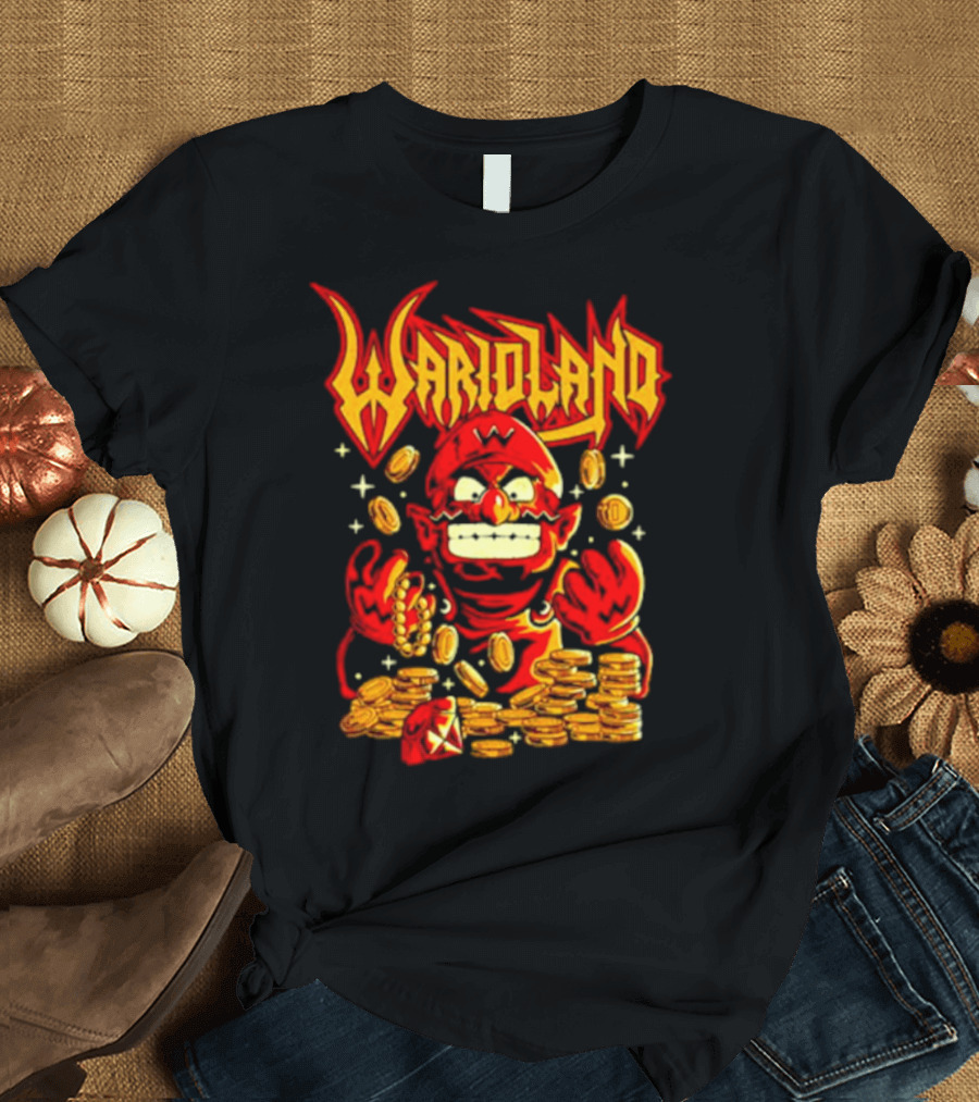 Warioland Coins Character Gaming T-Shirt
