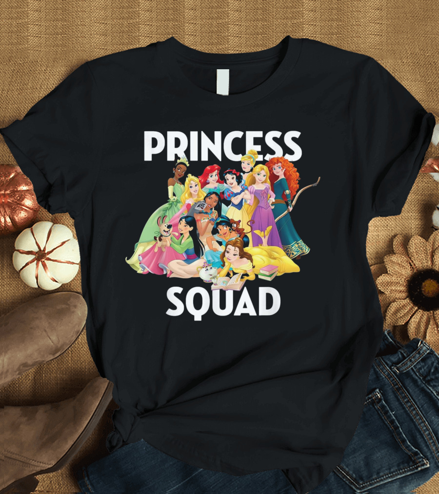 Princess Squad Disney Princesses Group Characters T-Shirt