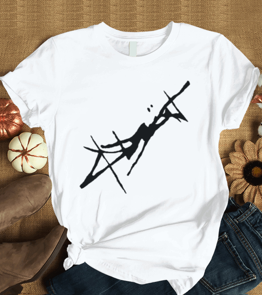Absent Store Absent Logo Abstract Black Scribble T-Shirt