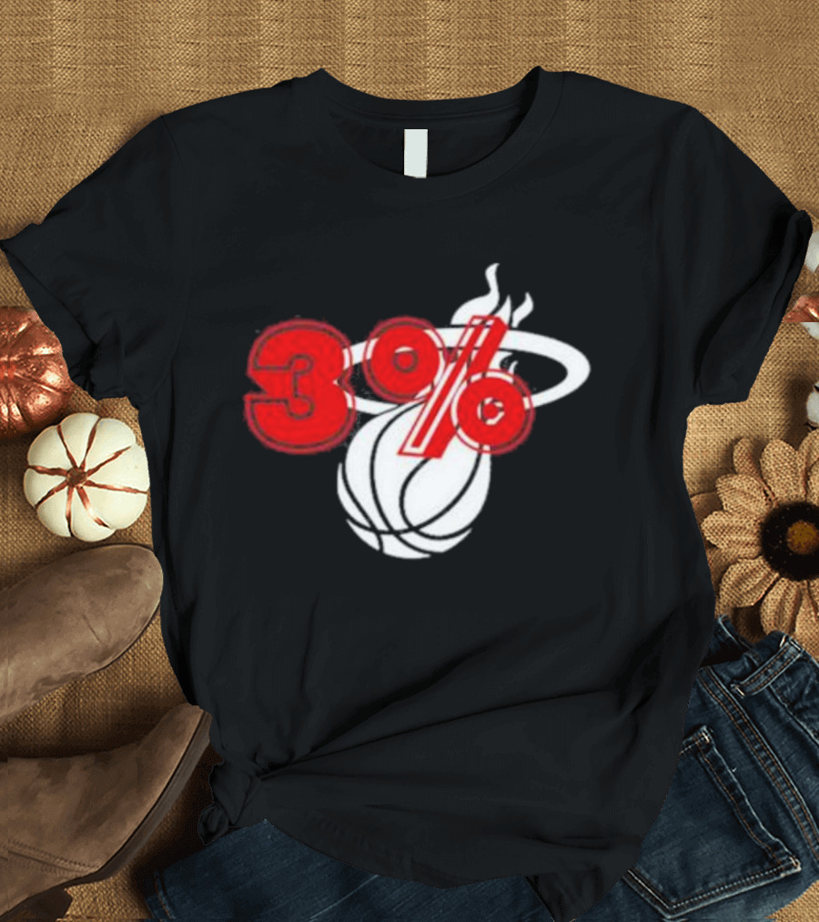 Brendan Tobin 3% Miami Heat Basketball T-Shirt