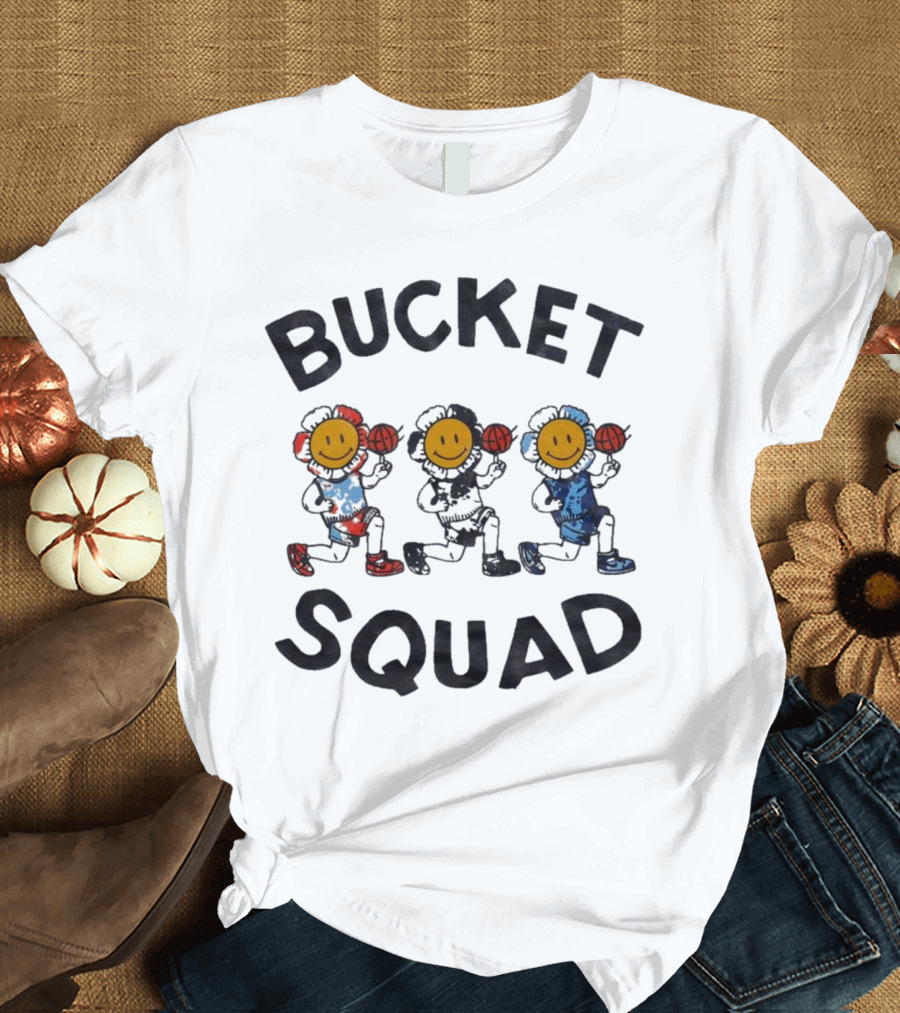 Bucket Squad Youth Tie Dye Flower Team Bucket Squad Merch T-Shirt