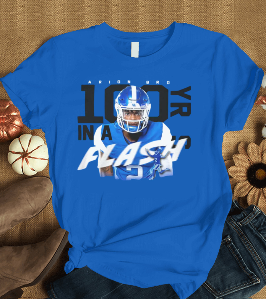 100 Yards Barion Brown In a Flash Kentucky Branded T-Shirt