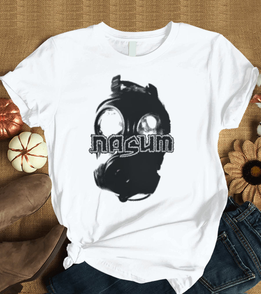Nasum Gasmask Logo Dark Aesthetic T-Shirt