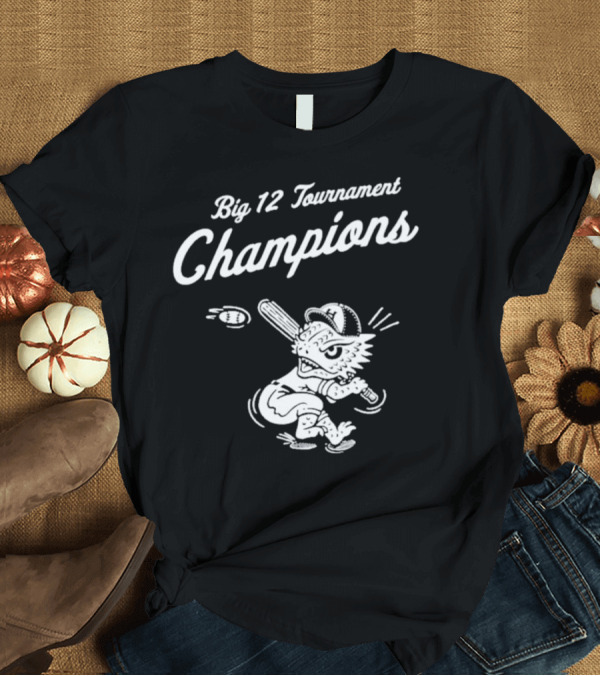 T-Shirt: Big 12 Tournament Champions FrogballUSA Mascot Baseball T-Shirt Big 12 Tournament Champions FrogballUSA Mascot Baseball T-Shirt