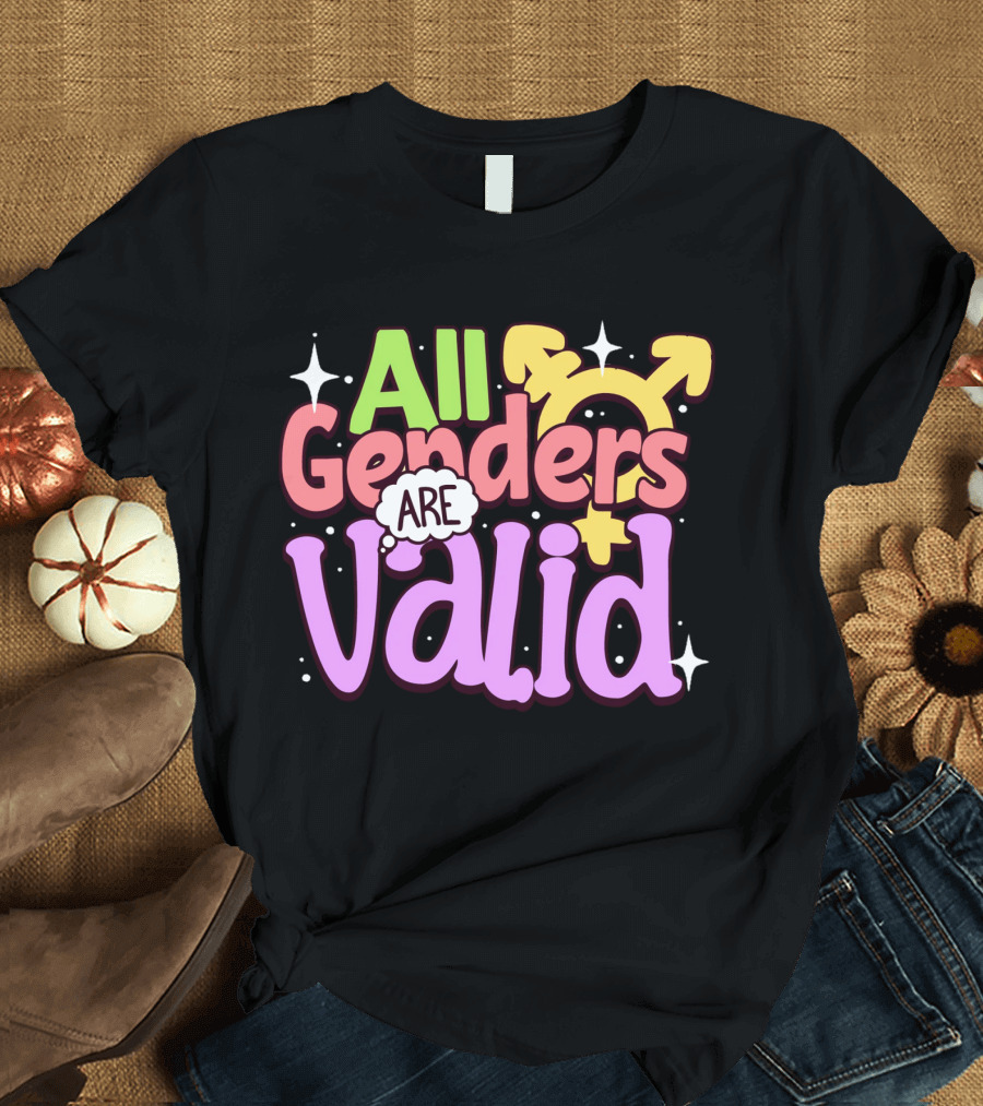 All Genders Are Valid Symbolic Gender Equality T-Shirt