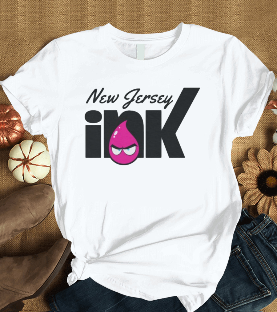 New Jersey Ink Angry Pink Droplet T-Shirt