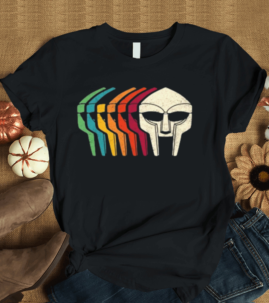 Retro Multicolor MF Doom Mask T-Shirt