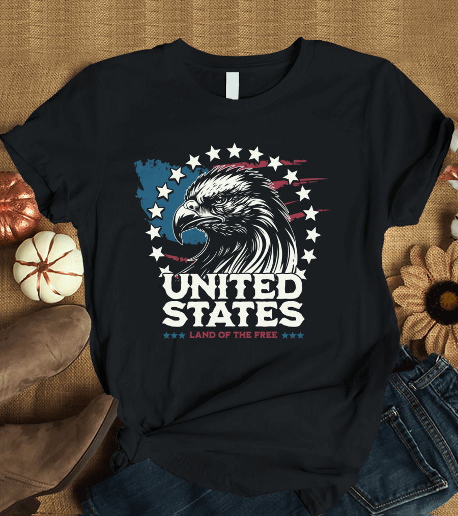 United States Land of the Free Eagle T-Shirt