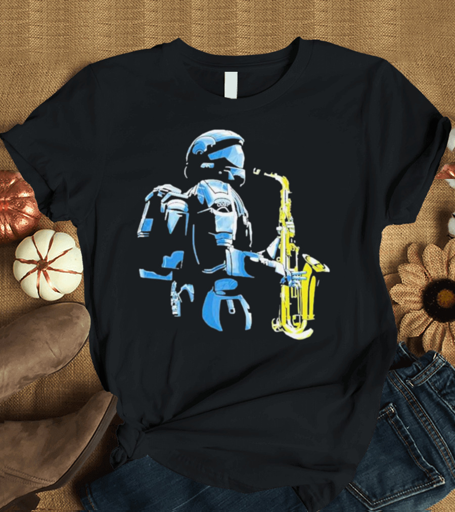 Halo 3 ODST Soldier Playing Saxophone T-Shirt
