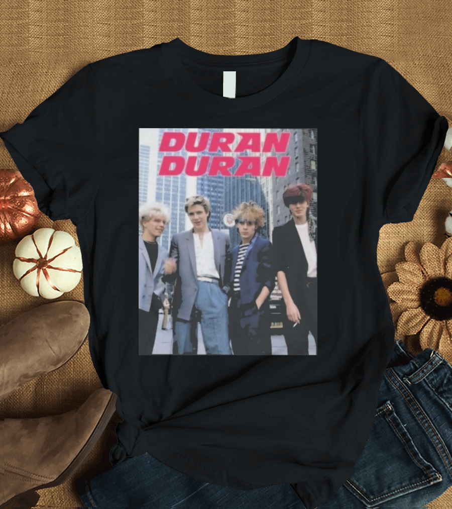 Duran Duran Aesthetic Vintage 90s Fan Photo Urban Backdrop T-Shirt
