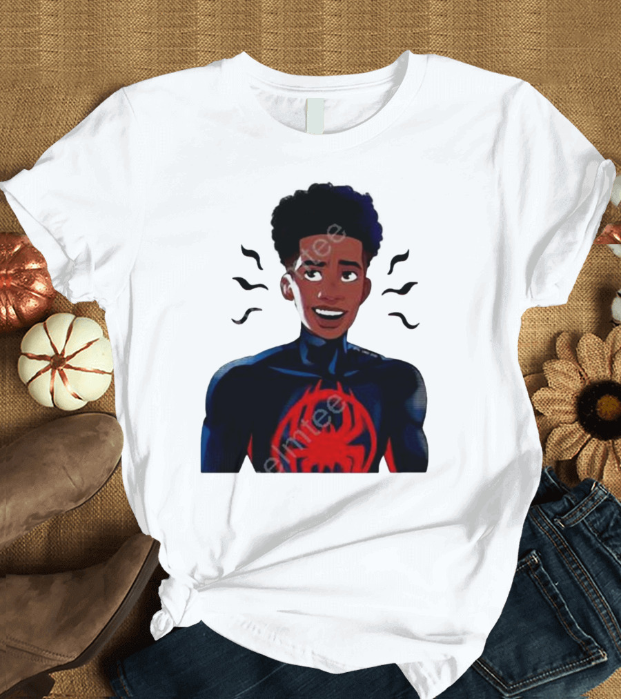 Spider Fam Charms Miles Across the Spider Verse T-Shirt