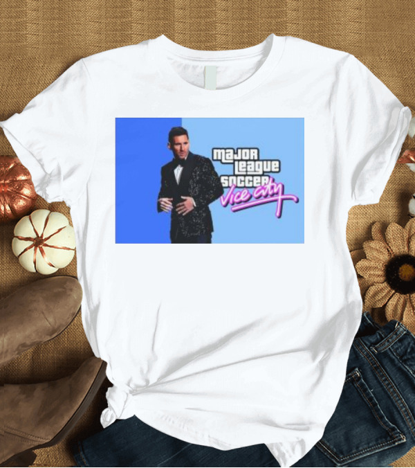 T-Shirt: Major League Soccer Vice City Leo Messi Inter Miami T-Shirt Major League Soccer Vice City Leo Messi Inter Miami T-Shirt