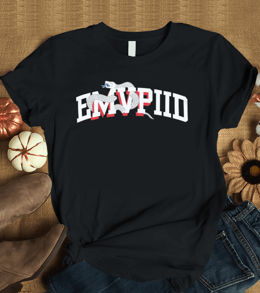 Philadelphia Joel Embiid Emvpiid Snake Typography T-Shirt