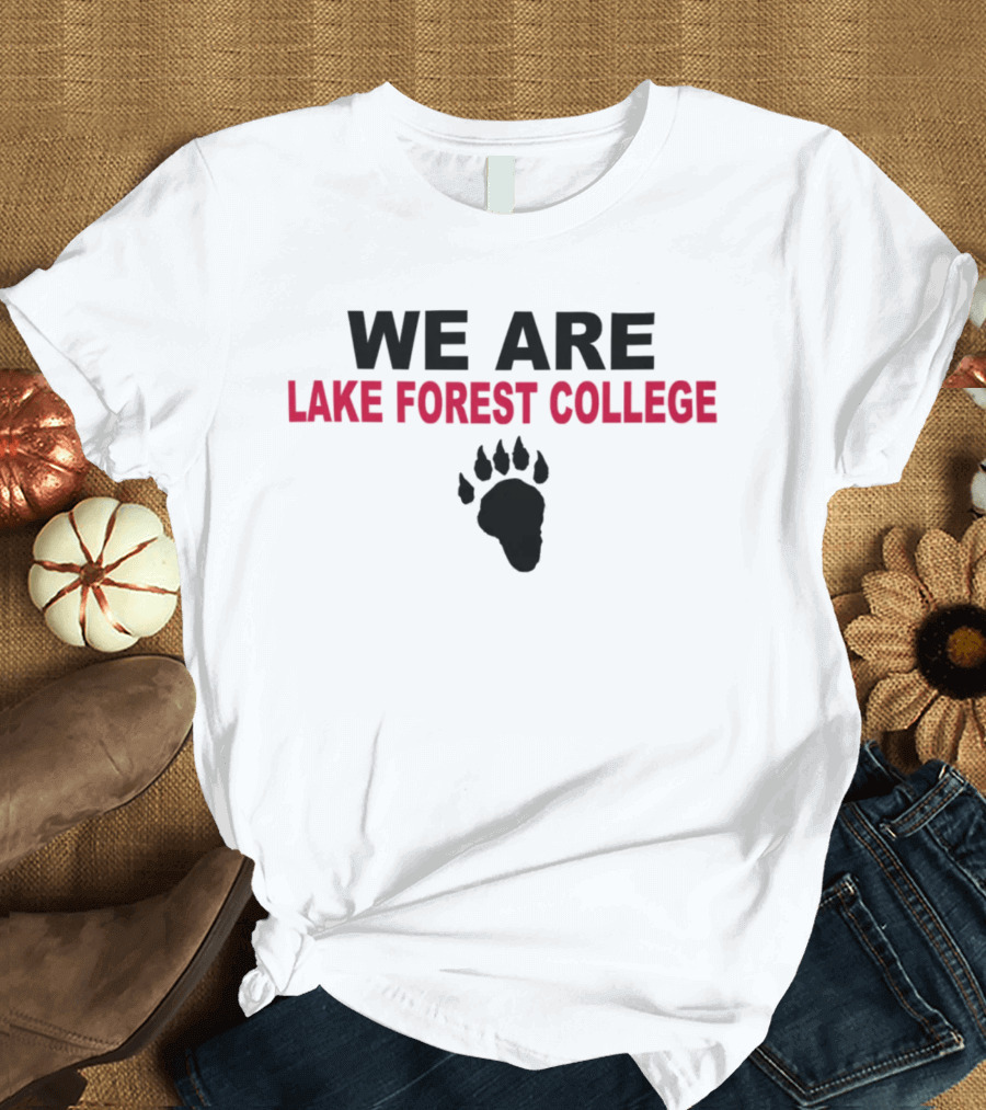 Sideline BSN Sports Store We Are Lake Forest College Bear Paw T-Shirt