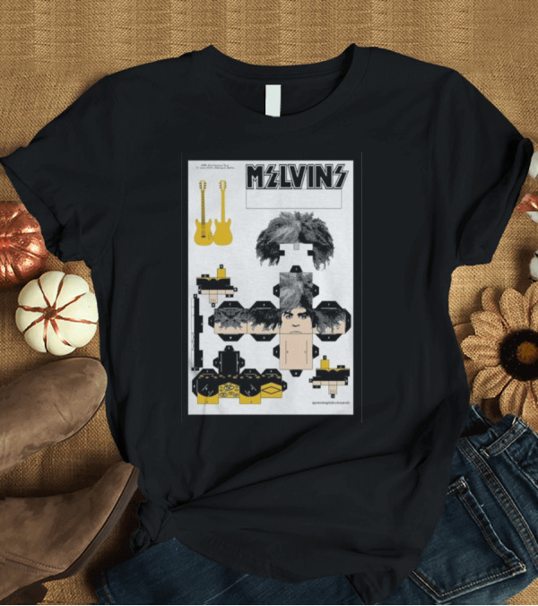 T-Shirt: Melvins 40th Anniversary Edition Metropol Berlin 6.11.23 Guitar Origami Model T-Shirt Melvins 40th Anniversary Edition Metropol Berlin 6.11.23 Guitar Origami Model T-Shirt