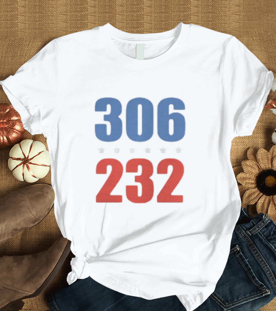 306 vs 232 Stars Election Numbers T-Shirt