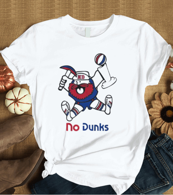 T-Shirt: No Dunks Denver Man Mascot Basketball Trophy T-Shirt No Dunks Denver Man Mascot Basketball Trophy T-Shirt