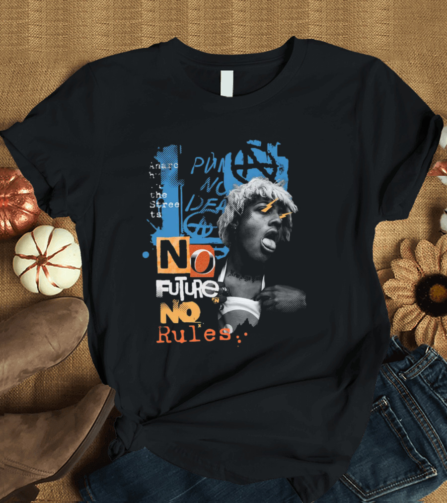 Punk Anarchy Streets No Future No Rules T-Shirt