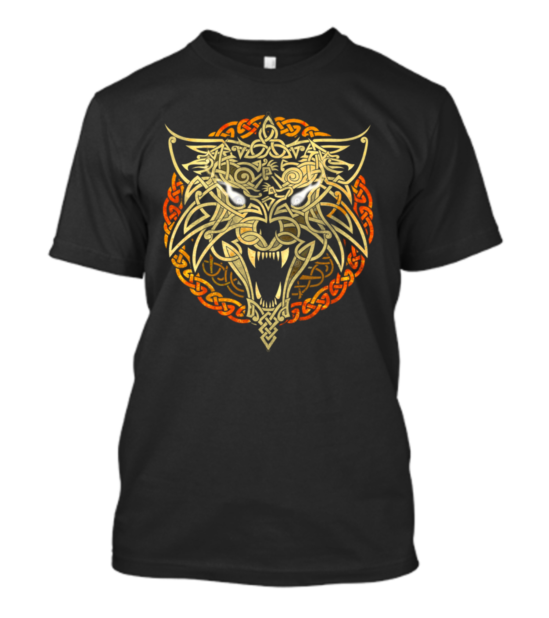 Wolf Fenrir Celtic Knotwork Intricate Symbolism T-Shirt