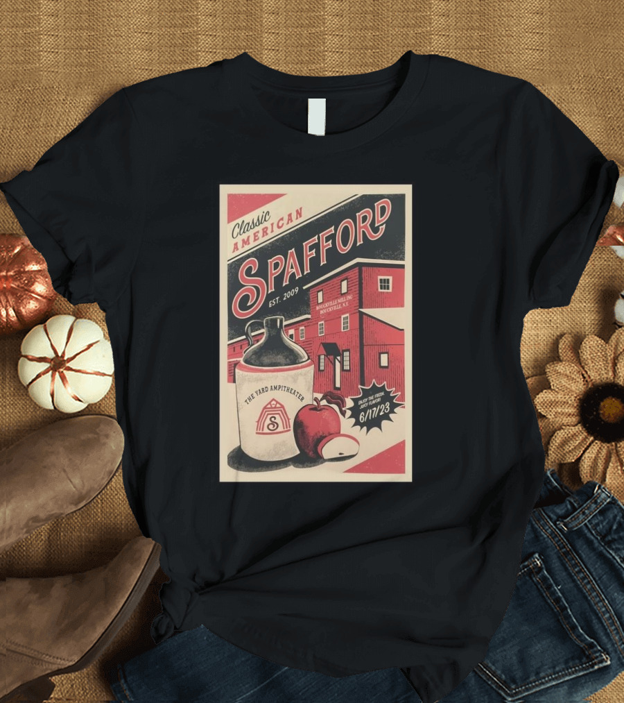 Classic American Spafford Est. 2009 The Yard Amphitheater Brookville N.Y. 6/17/23 T-Shirt