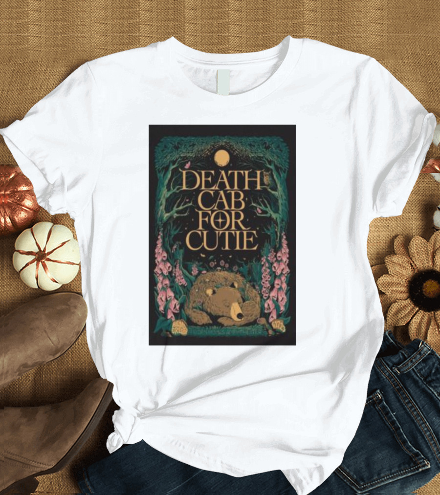 Death Cab For Cutie June 17 Greek Theatre Berkeley Bear Forest T-Shirt