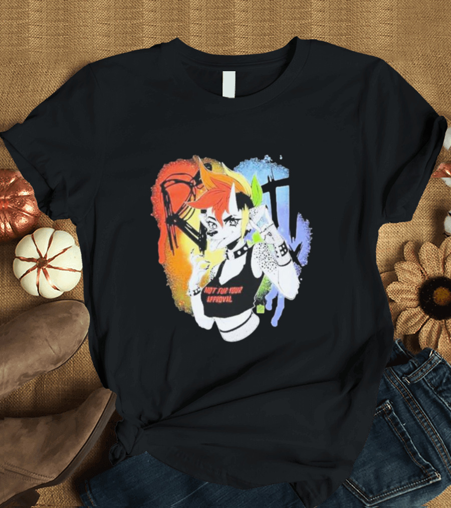 Riot Rainbow Hyena Not For Your Approval T-Shirt