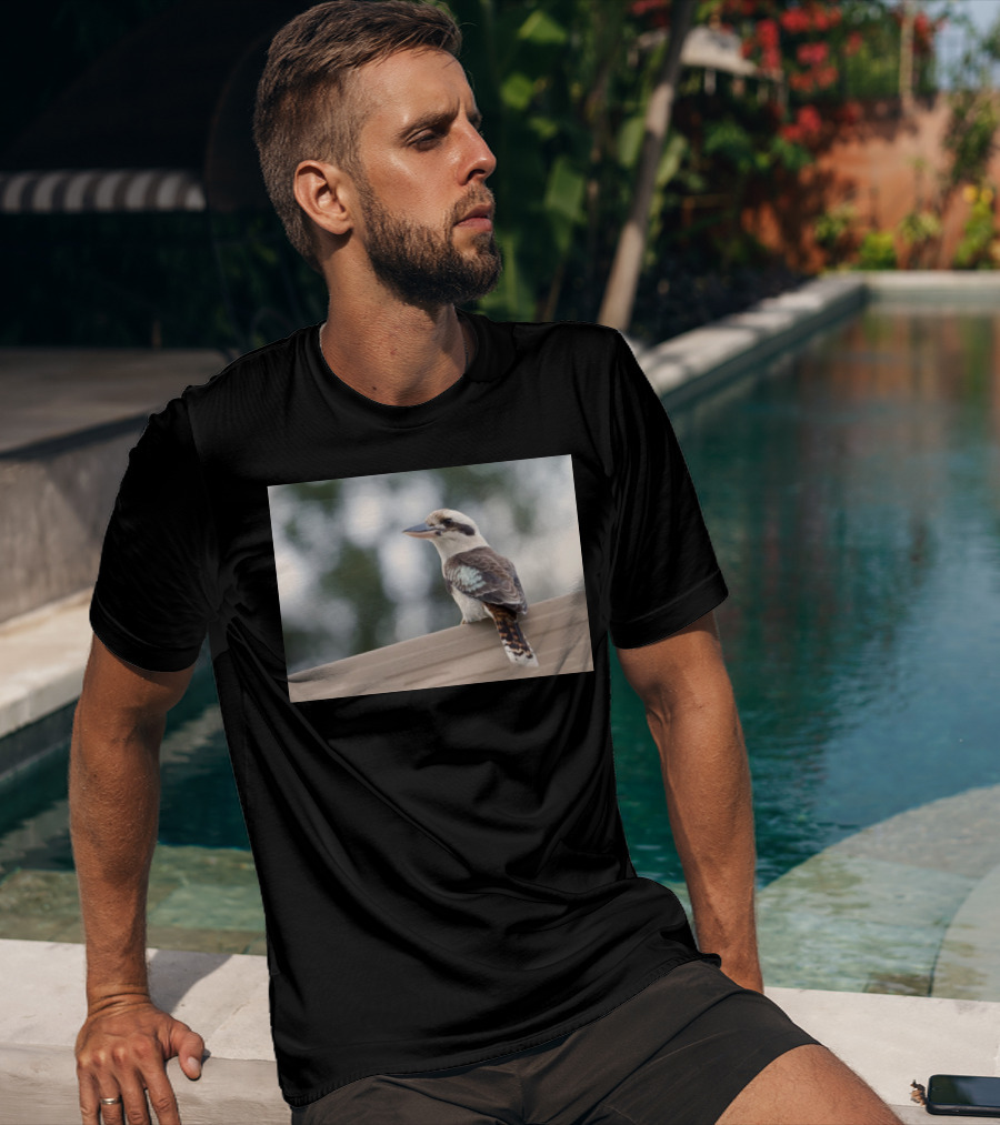 Australian Kookaburra Bird Perched Outdoors T-Shirt