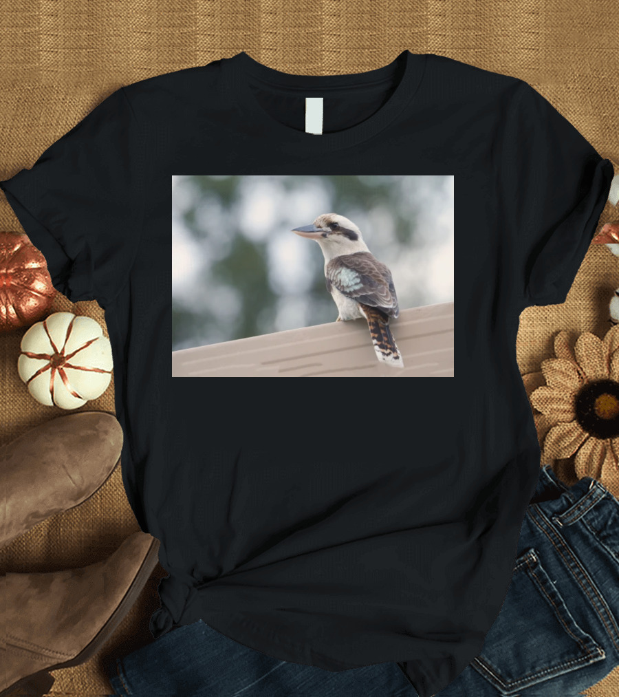 Australian Kookaburra Bird Perched Outdoors T-Shirt