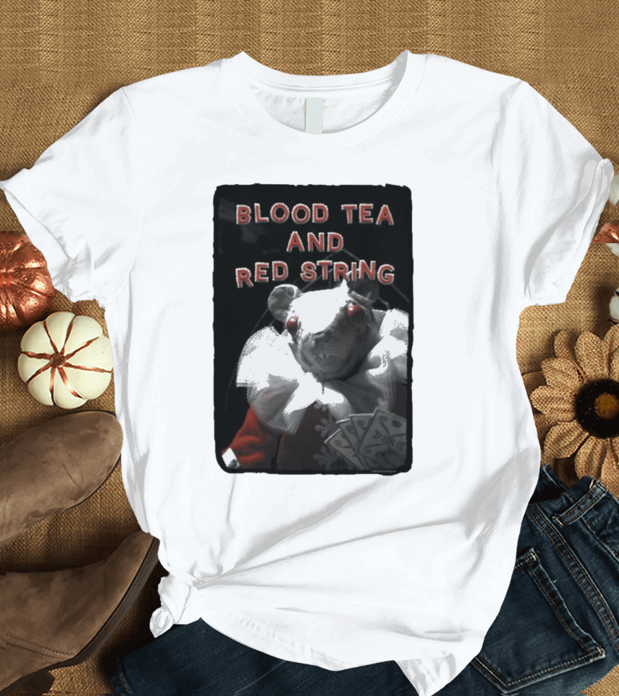 Blood Tea and Red String Mouse with Playing Cards T-Shirt