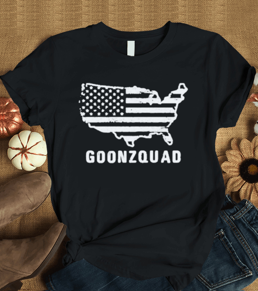 Goonzquad American Flag Map USA T-Shirt