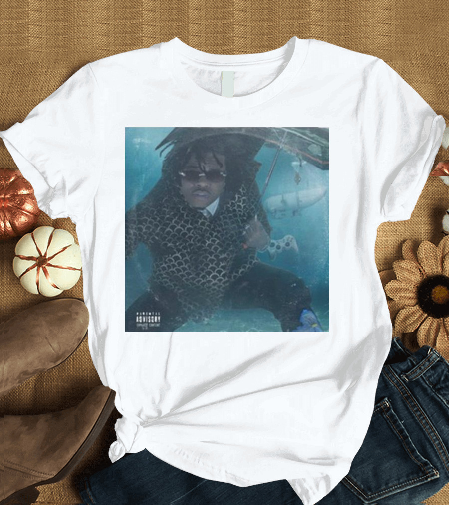 Parental Advisory Gunna Oceangate Album Cover Submarine Underwater T-Shirt