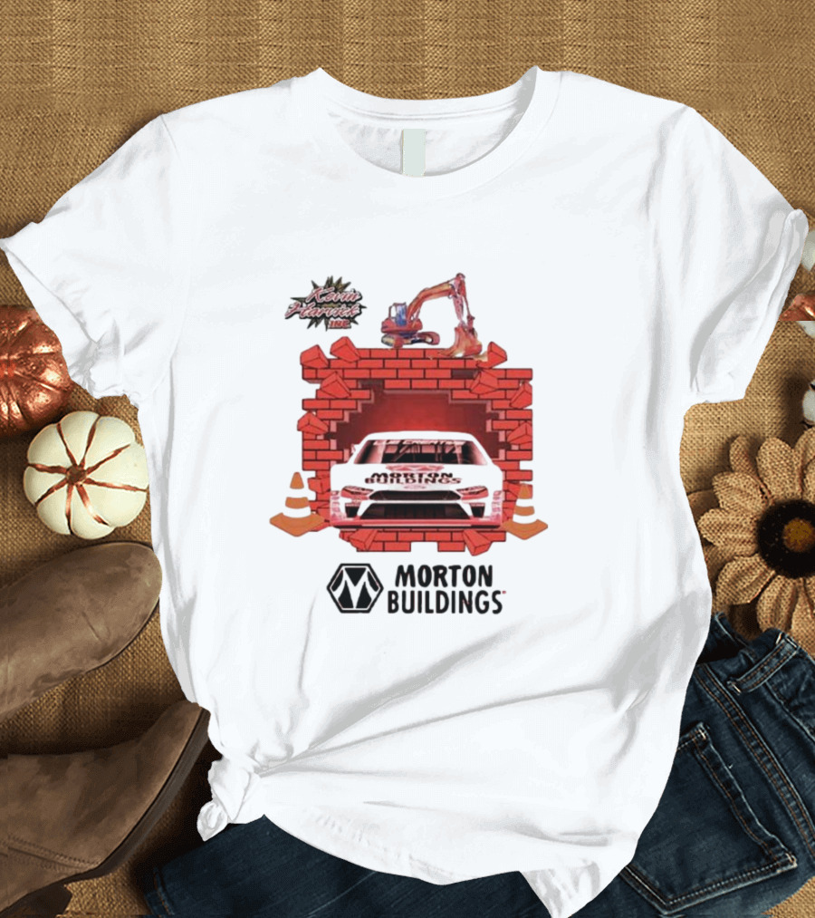 Kevin Harvick Inc Morton Buildings Car Brick Wall Racing T-Shirt
