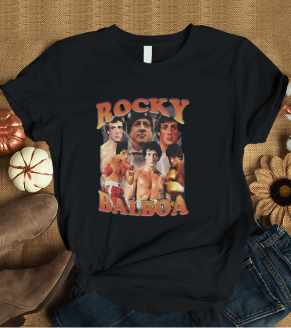 T-Shirt: Rocky Balboa Movie Character Boxing Legends Montage T-Shirt Rocky Balboa Movie Character Boxing Legends Montage T-Shirt