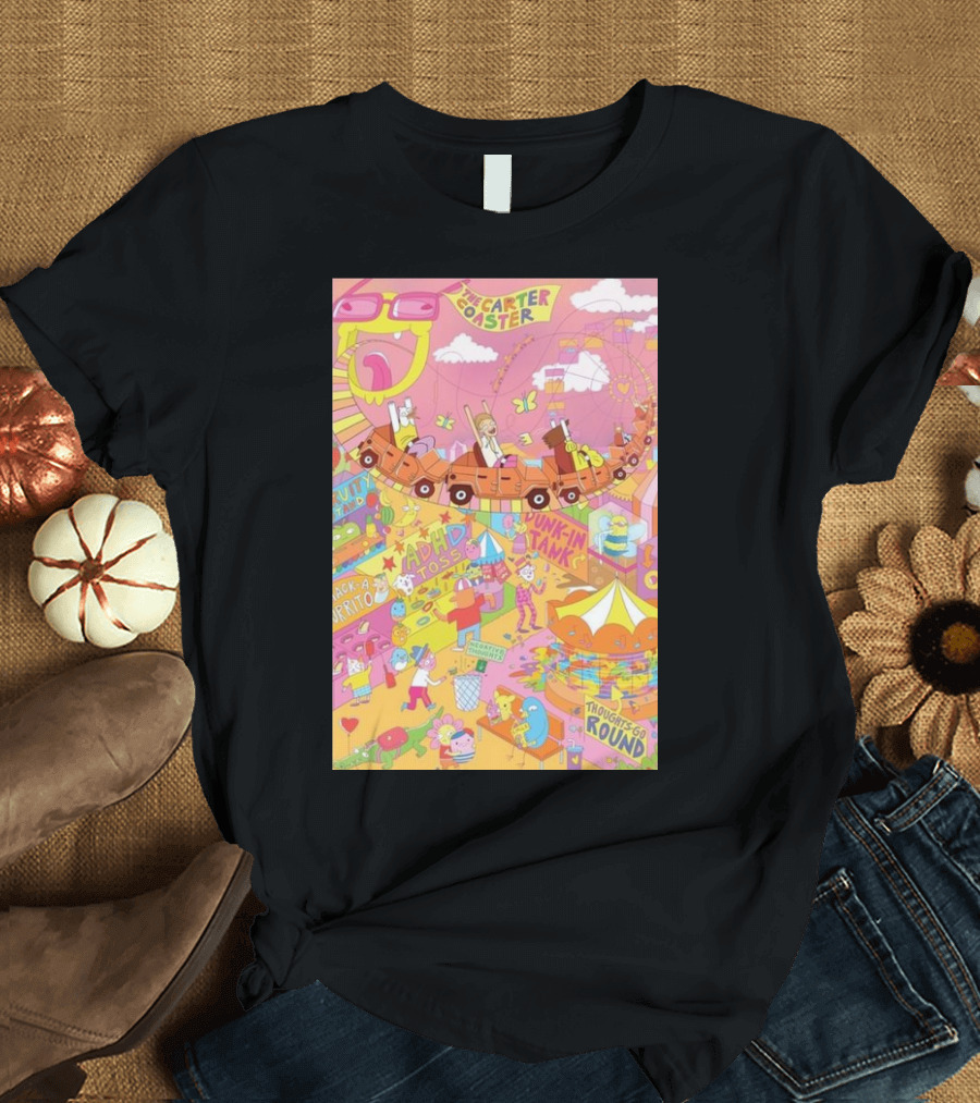 The Carter Coaster Fun Park Adventure ADHD Toss Dunkin Tank Fiesta T-Shirt
