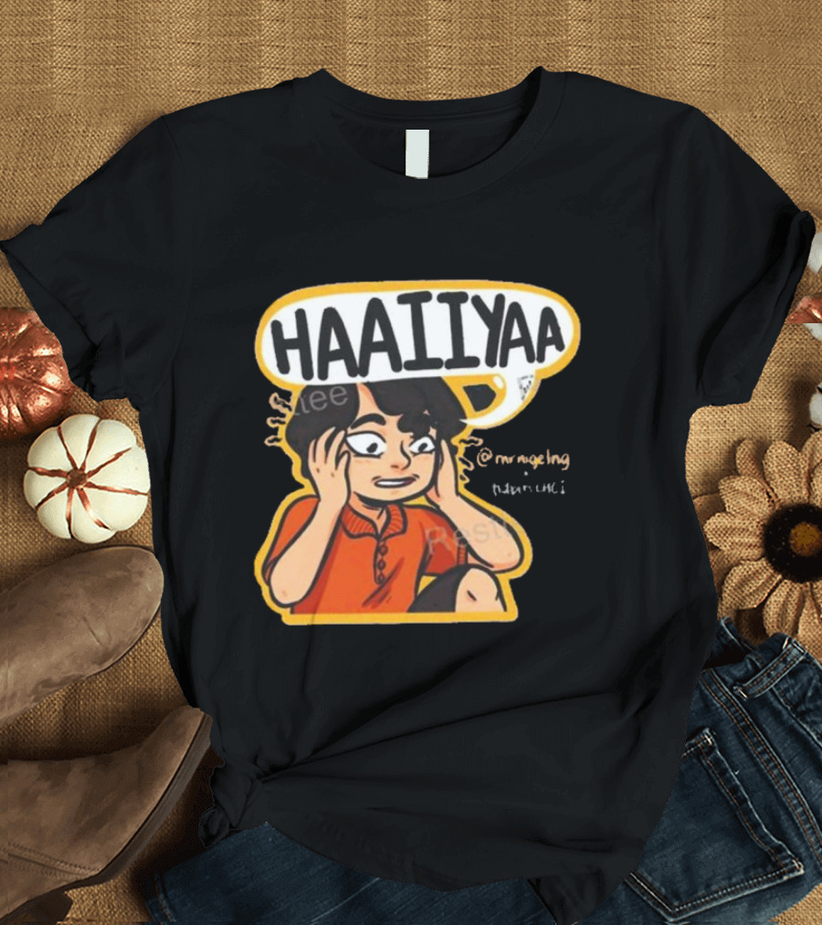 HAAIIYAA Uncle Roger Cartoon Red Shirt Headset @mrnigelng T-Shirt