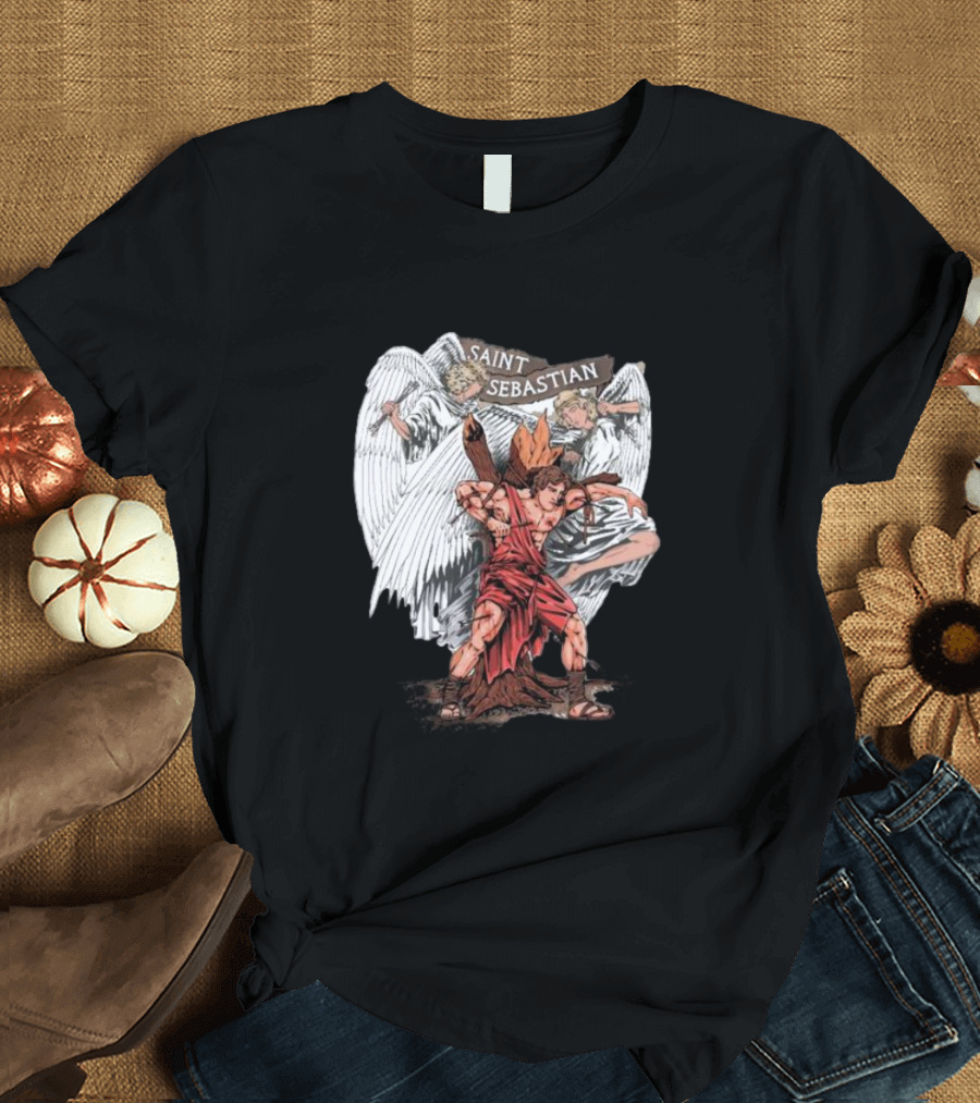 Saint Sebastian Angelic Guardians T-Shirt