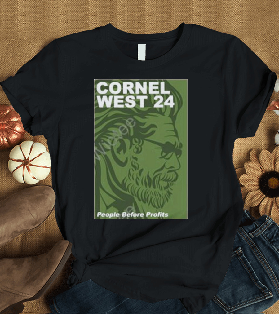 Cornel West 24 People Before Profits Waves Nyc Plover Project T-Shirt