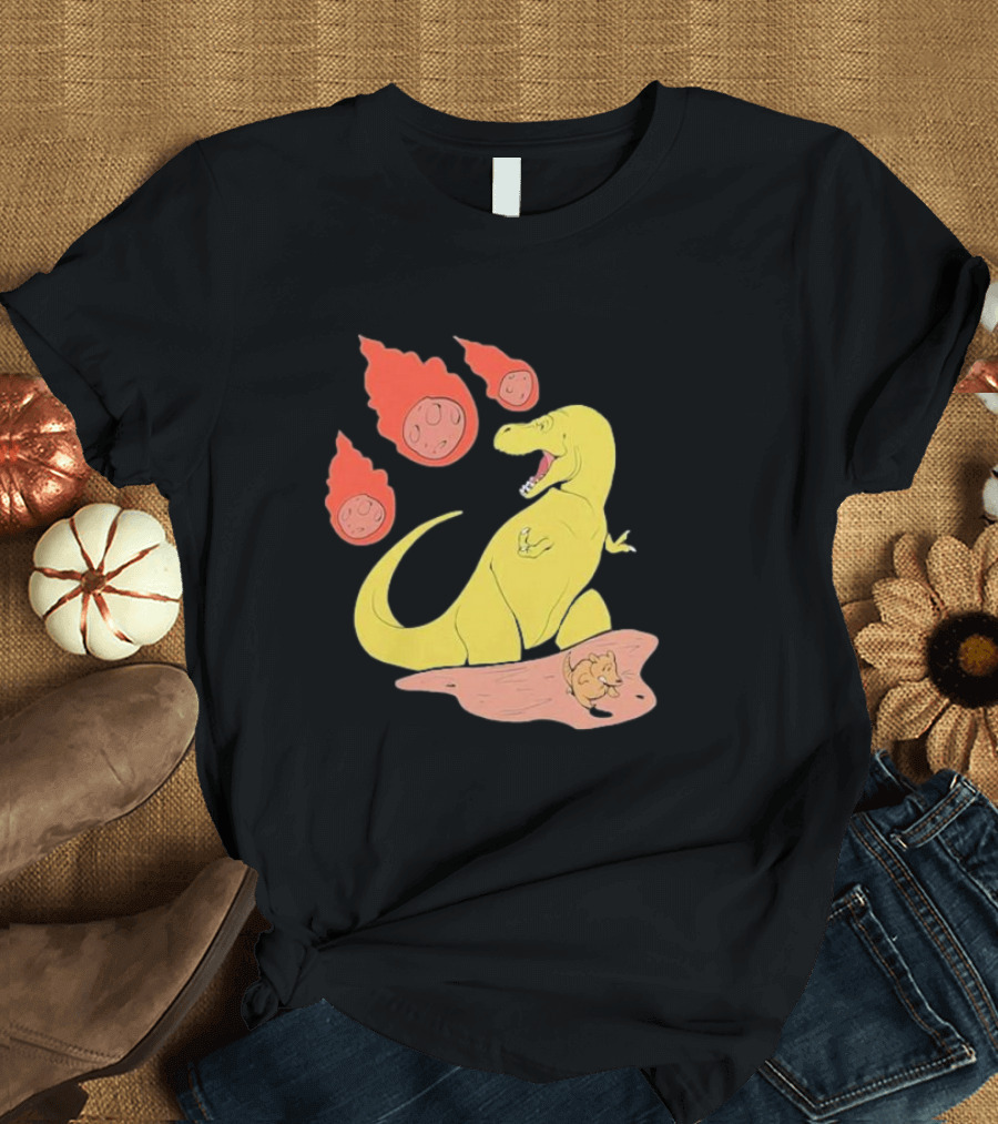 SMBC Dinosaur and Meteor Save Yourself Mammal T-Shirt