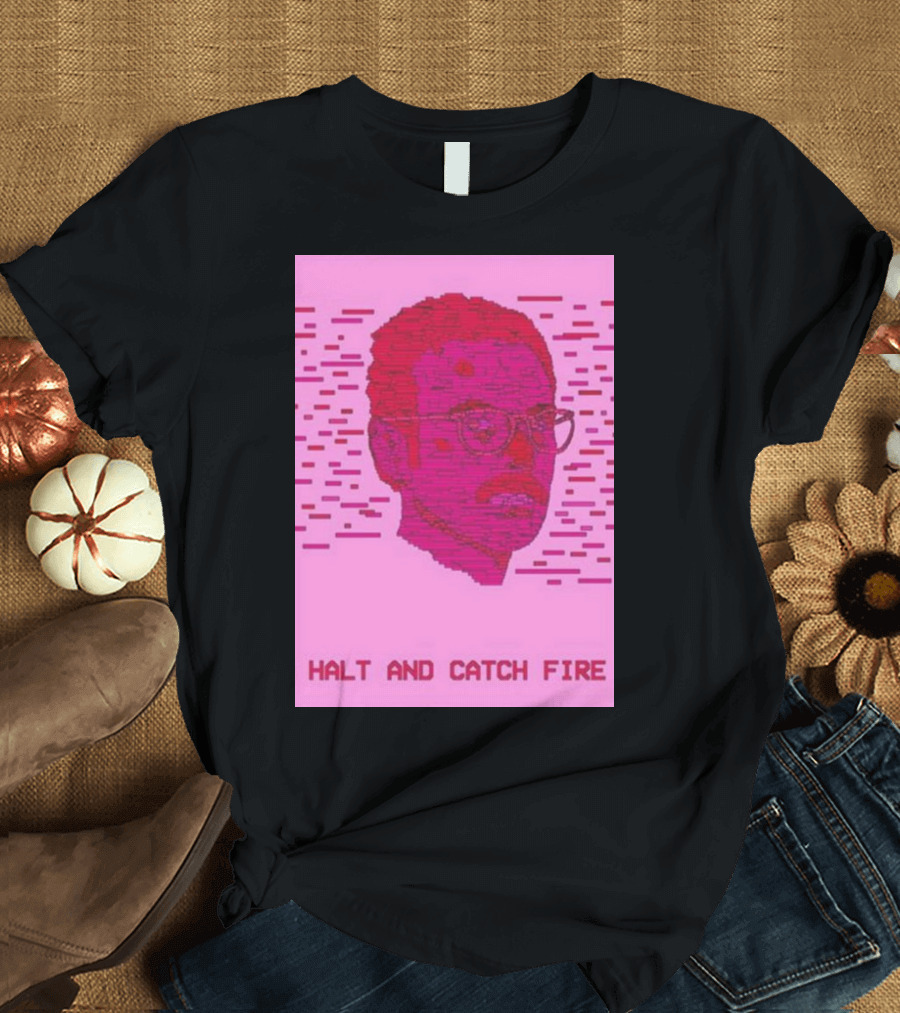 Halt and Catch Fire Retro Pixel T-Shirt
