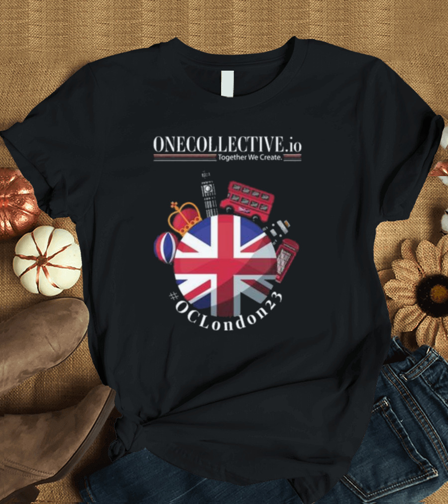 ONECOLLECTIVE.io #OCLondon23 Together We Create British Iconic Symbols T-Shirt