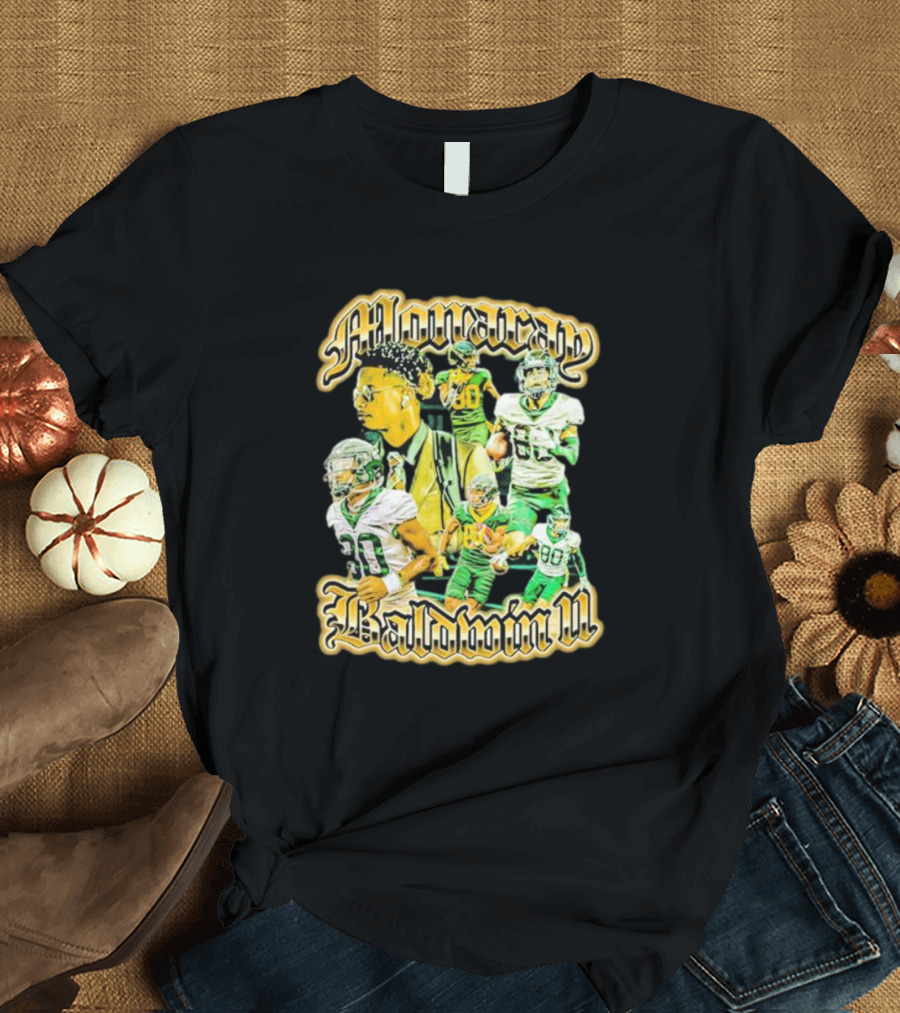 Alonarap Baldwin Vintage Football Montage T-Shirt