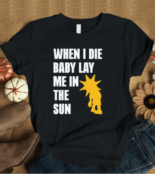 T-Shirt: When I Die Baby Lay Me in the Sun Dominic Fike Sunburst T-Shirt When I Die Baby Lay Me in the Sun Dominic Fike Sunburst T-Shirt