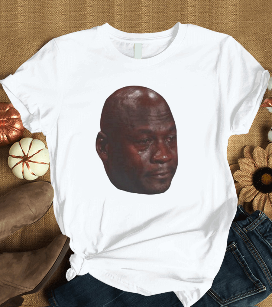 Crying Michael Jordan Meme Iconic Expression T-Shirt