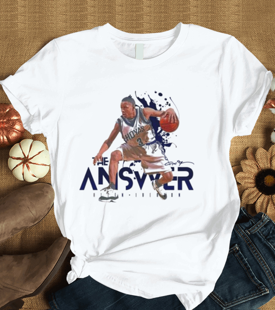 The Answer Allen Iverson Basketball Player Action Pose T-Shirt