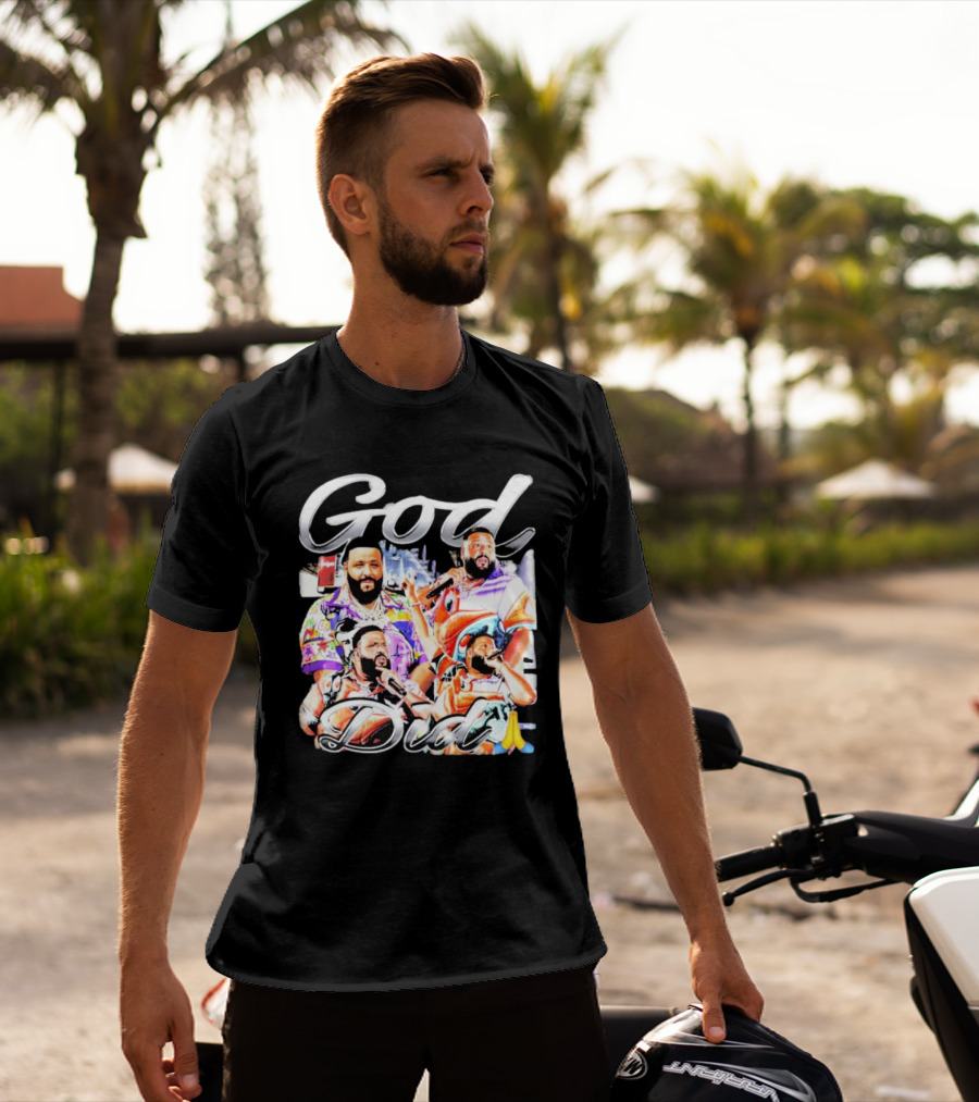 DJ Khaled God Did Graphic Illustration Prayer Hands T-Shirt