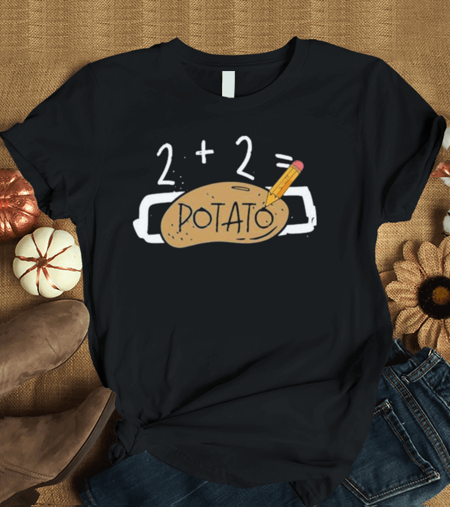 2+2 Potato Math Joke Simon Miller Dotato T-Shirt