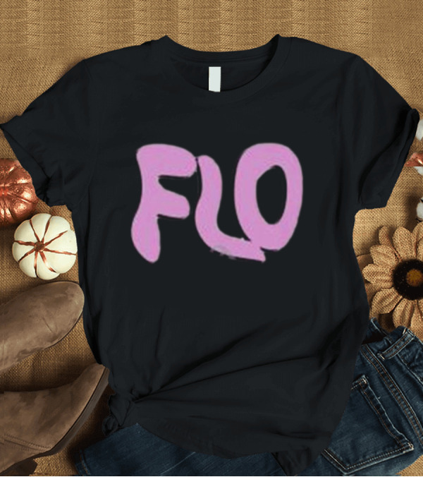 T-Shirt: Jimmyoutsold FLO Text Pink Letters T-Shirt Jimmyoutsold FLO Text Pink Letters T-Shirt