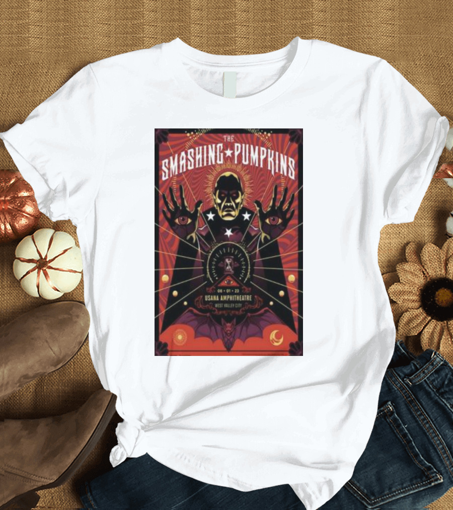 The Smashing Pumpkins USANA Amphitheatre August 1 West Valley City Concert T-Shirt
