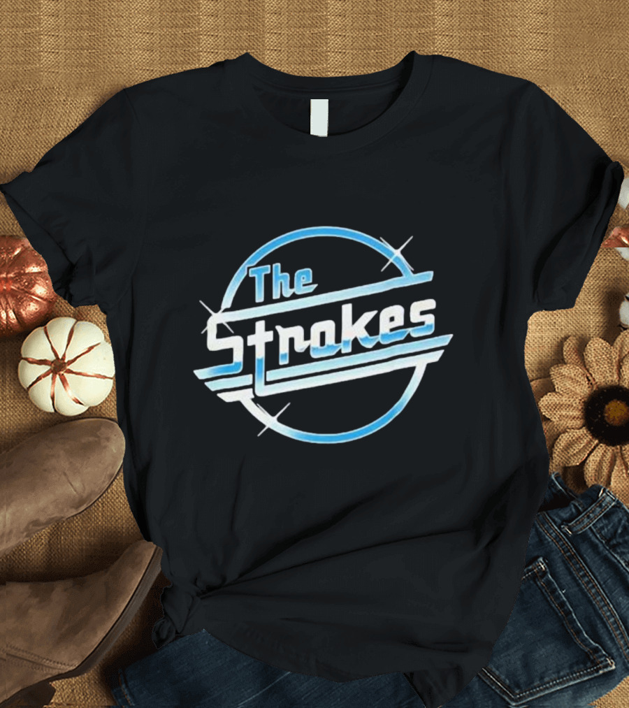 The Strokes Retro Futuristic Blue T-Shirt